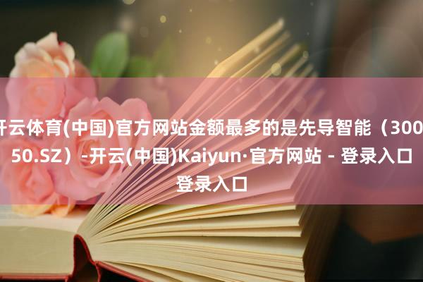 开云体育(中国)官方网站金额最多的是先导智能（300450.SZ）-开云(中国)Kaiyun·官方网站 - 登录入口
